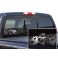 MA Skeleton Fish Bones R&L Vinyl Decals Stickers Kayak Fishing Boat Car Parts-Multicolor. 