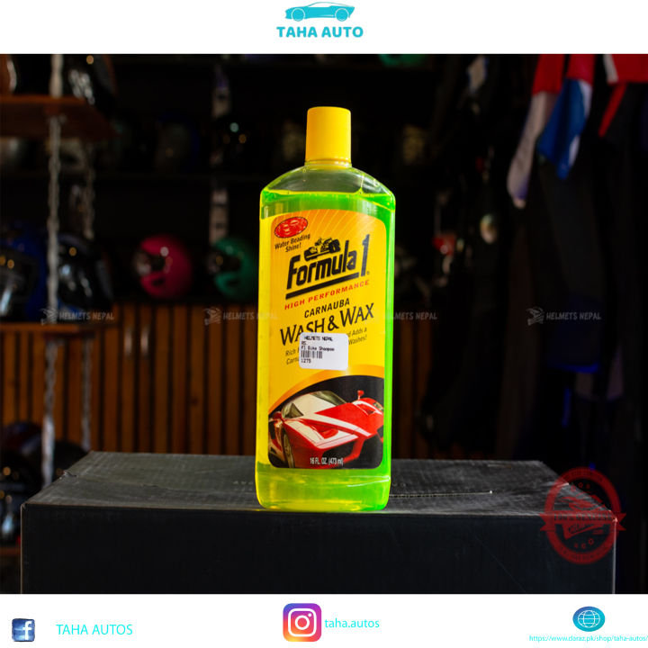 FORMULA 1  CARNAUBA WASH&WAX CAR SHAMPOO - 473ML
