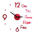 3D Wall Clock Creative DIY Wall Clocks -Removable Art Decal Mirror Stickers Living Room Home Decor Self Adhesive Hanging Watch. 