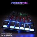 Waterproof Gaming KeyBoard RGB with Removable Switches & Breathing LED Backlighting for PC Gaming, Typing, Mobile Pubg, Laptop, Free Fire. 