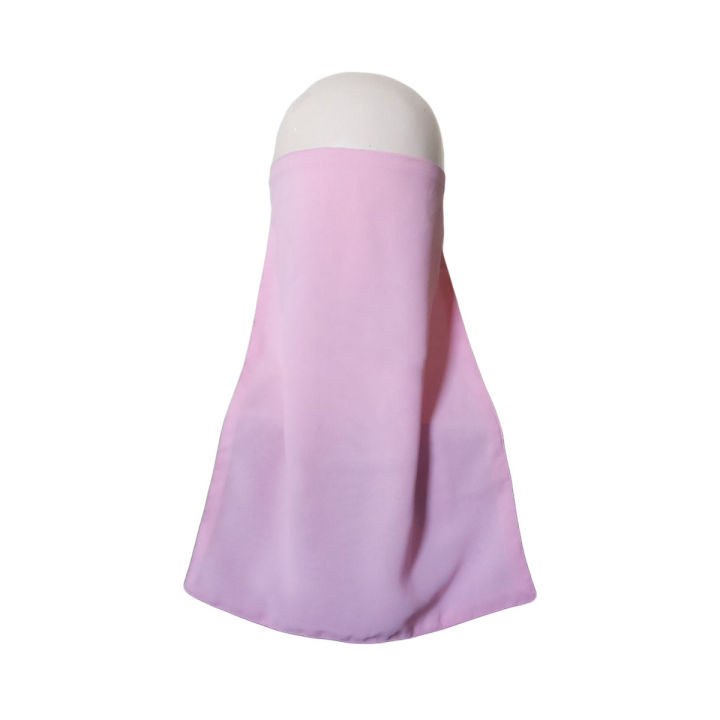 Pink Niqab Patti, Half Veil, Half Niqab