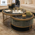 Center Table / Centre Table / Coffee Table / Cocktail Table / Nesting Table / Beveled Glass Nesting Table. 