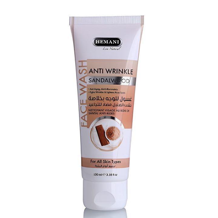 HEMANI - SANDAL WOOD FACE WASH 100ML "TUBE"