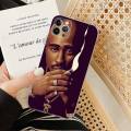 【Promise Eoonis】Rap Singer Tupac Shakur Phone Case Silicone Soft for iphone 14 13 12 11 Pro Mini XS MAX 8 7 6 Plus X XS XR Cover. 