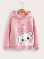 Cute White Bear Hoodie Sweatshirt for Kids, Babies, Teens, Girls Online Shopping Kids Winter Clothes. 