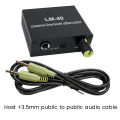 Audio Passive Attenuator,Line Output Signal Sound Card, Microphone, High Low Level Converter +3.5 Line. 
