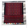Sindhi Ajrakh Chaddar hand crafted with Embroidered Sequins for ZENZ Vintage Women's Pakistani Traditional Wear Fashion. 