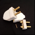 2 Pin Male Plug 250V 10A High Quality Ceramic Base- Pack of 2 Pcs. 