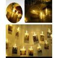 LED Pegs Photo Card Wall Clip Fairy Led String Light Pack Of 20 Clips Wall Decor. 