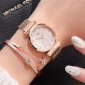 Fopul mall WaterProof luxury ladies magnetic Rose Gold watch Elegant Female Bracelet Watches For Girls Luxury Stylish Watch. 