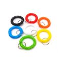 5pcs Stretchable Wristband Keychain Spring Flexible Spiral Elastic Band Bracelet Key Holder Ring For Sauna Gym Outdoor Sports. 