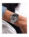 Guess Mens Silver Stainless Steel Case Silver Dial Silver Mesh Stainless Steel Bracelet Watch-GW0538G1. 