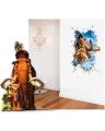 Cartoon Moana Maui Vaiana Break Wall Sticker for Kids Baby Rooms Nursery Decals Children Decoration Poster for Bedrooms. 