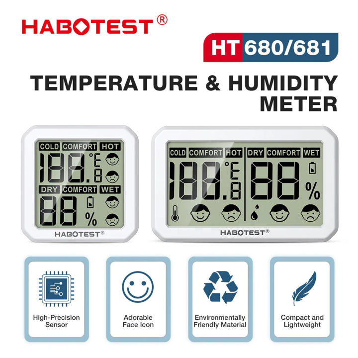 HABOTEST HT680 Digital Temperature and Humidity Meter - HT681