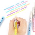 6Pcs Erasable Highlighters Pastel Markers Dual Tip Fluorescent Pen For Art Drawing Doodling Marking School Office Stationery. 