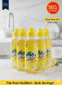 Pak-Pearl Dish Wash Liquid Value Pack of 6 x 200ml Bottles. 