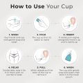 WANTER High Quality Menstrual Cup, Reusable Menstrual Period cup, Period Cup, Silicone Menstrual cup, Silicone Period Cup, Period Cup, Period Accessories, Menstrual Period Cup For Women And Gilrs, Small, Medium And Large Size. 