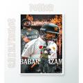 Fire Poster King Babar Azam Poster. 