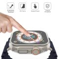 49MM Transparent Case For Smart Watch - Back & Full Covered Jelly - High Quality Silicone Case  - Full Jelly Soft Silicone 360 Screen Protective Full Case For Ultra Smart Watch. 