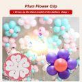 6pcs Balloon Flower Clips -Original Packing Plastic Flower Balloon Clips Closures - Make Flower Design Balloon for Wedding Birthday Party Holiday Decoration. 