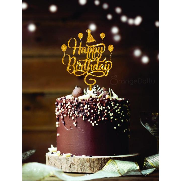 Happy Birthday Cake Topper -