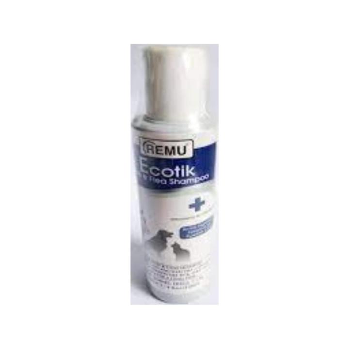 EcoTik Flea & Tick Shampoo 120 ml - Anti Fleas Shampoo for Cats & Dogs - Cat Anti Fleas Shampoo