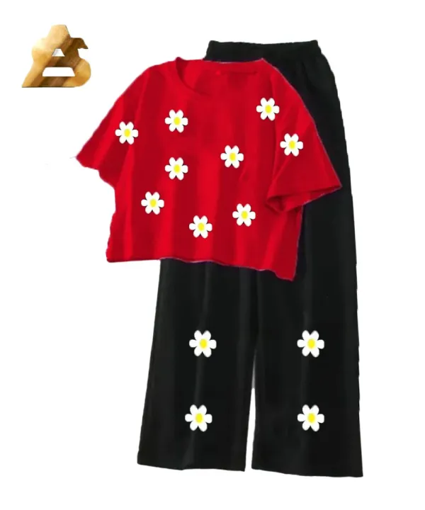 Comfortable%20Short%20Sleeve%20T-shirt%20with%20Flapper%20Trouser%20Set%20for%20Women%20and%20Girls%20-%20Image%207