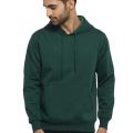 Men's Fleece Hooded Neck Hoodies / Sweatshirt for Men || Jacket for Men || Unisex Hoodie White / Polyester Full Sleeves Hooded Neck Comfortable Solid Sweatshirt Hoodies In Dark Green Color. 