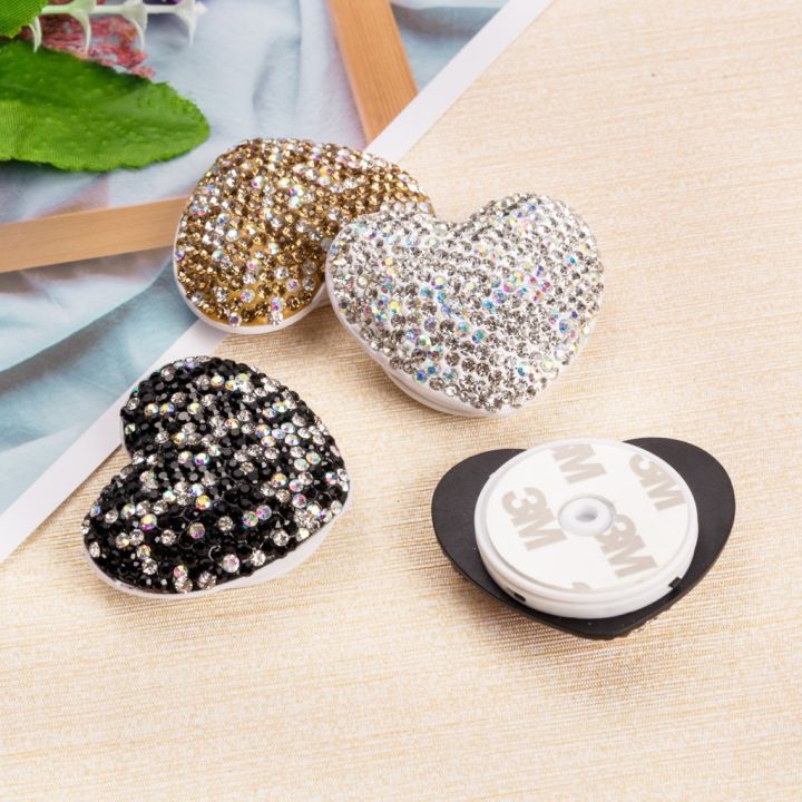 Cute Acrylic Pop Socket Phone Holder for Girls with Foldable Grip and Strong Adhesive