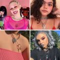 100% Stainless Steel Female Symbol Internet Girl She Devil Igirl Choker Necklace for Women Heavy Gothic Streetwear Chain Jewelry. 