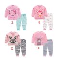 baby girls pajamas fashion sleepwear set 2pcs/set cotton pajamas set with long pants warm pajamas for age 6m-5y. 