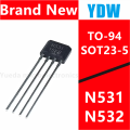 10pcs N531 N532 SOT23-5 plug-in To-94 Induction Furnace LED high-power IGBT DRIVE MOS transistor. 