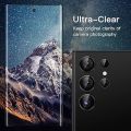 Samsung Galaxy S23 Ultra 5G Camera Lens Protecter Premium Tempered Glass Circle Film, Aluminum Alloy Full Fit Lens Ring Cover, (Anti-Scratch). 