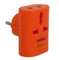 Multi Switch Power Plug Converter Multi Power Travel Adapter Plugs 3 Pin Socket Switches Plug Extension Shoe 3 to 2 Pin Converter With LED Indication Light. 