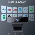 AUKEY 1080p Webcam, Full HD USB Computer Camera with Stereo Microphones and High Dynamic Range for PC/Laptop Video Calling & Recording. 