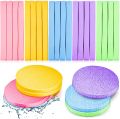 Pack of 12 Compressed Facial Sponge Face Cleansing Sponge Makeup Puffs. 