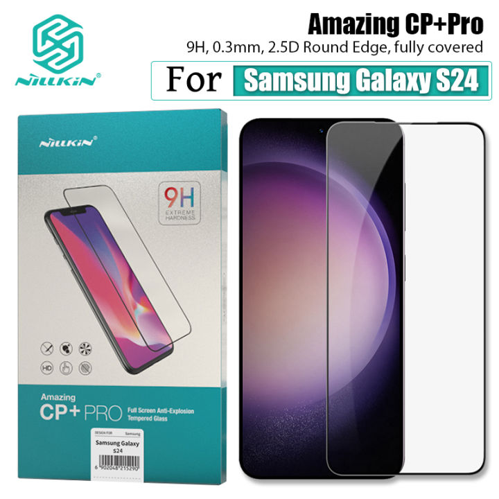 Nillkin for Samsung Galaxy S24 Tempered Glass, Amazing CP + Pro Anti-glare Tempered Glass Film Screen Protector