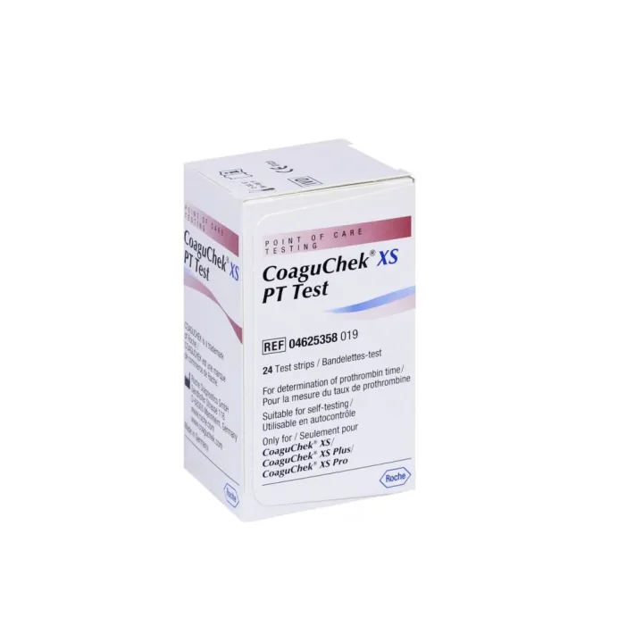 CoaguChek XS (For Patient Self Testing) PT INR Blood Coagulation Testing Strip 24 Pcs. Pack Pcs