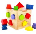 Fifteen Hole Shape Intelligence Box wooden toy for kids shapes and colors KS. 
