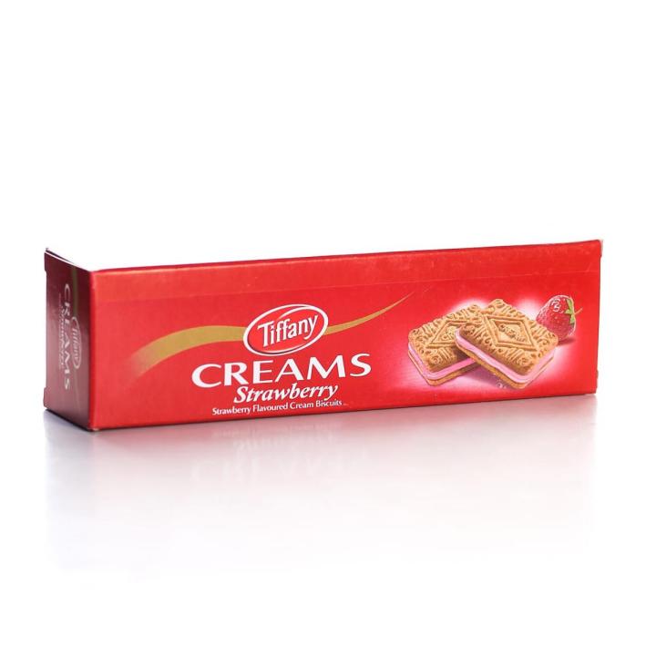 TIFFANY STRAWBERRY CREAM BISCUITS – 84GM