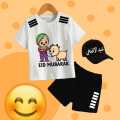 "Eid-ul-Adha Kids' Printed T-Shirt, Shorts & Cap Combo: Pack of 3". 