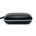 Doctord leather hard shell black shock-absorbing sunglasses holder folding travel backpack sturdy zipper glasses case reading organizer. 