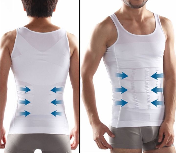 Sherice%20Slim%20N%20Lift%20Body%20Shaper%20Vest%20For%20Men%20All%20Season%20Stretch%20Nylon%20Fabric%20Compression%20Shapewear%20Style%20Black/White%20Color%20-%20Image%2010