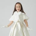 Flower Girls Faux Fur Shrug Bridesmaid Wedding Bolero Children Kids Cape Cover Up. 