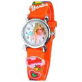 Barbie Watch with Silicone Band Barbie Character | Hot selling 3D Barbie Strap Baby Girls Watch. 