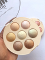 Professional Shiny 3D Makeup Blusher 7 in 1 Highlighter Palette Kit. 