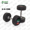 (6-kg Pair) SNK FITNESS Rubber Coated Dumbbells Pair of 6kg. 