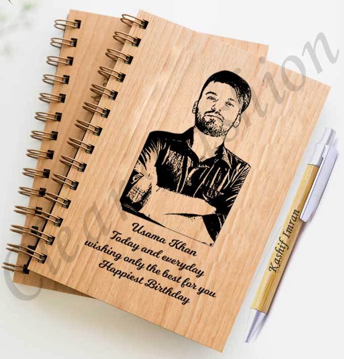 Personalized/Customized%20Wooden%20Diary%20Name%20&%20Picture%20Engraved%20Diary%20with%20Wooden%20Pen%20-%20Image%204