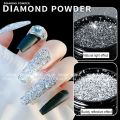 1 Box Reflective Diamonds Nail Glitter Powder Dazzling Nail Art DIY Decoration Polish Chrome Dust Sparkly Flash Disco Pigment. 