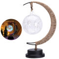 LED Lights Moon Shaped Decorative Battery Powered Moon-Star Night Light for Home. 